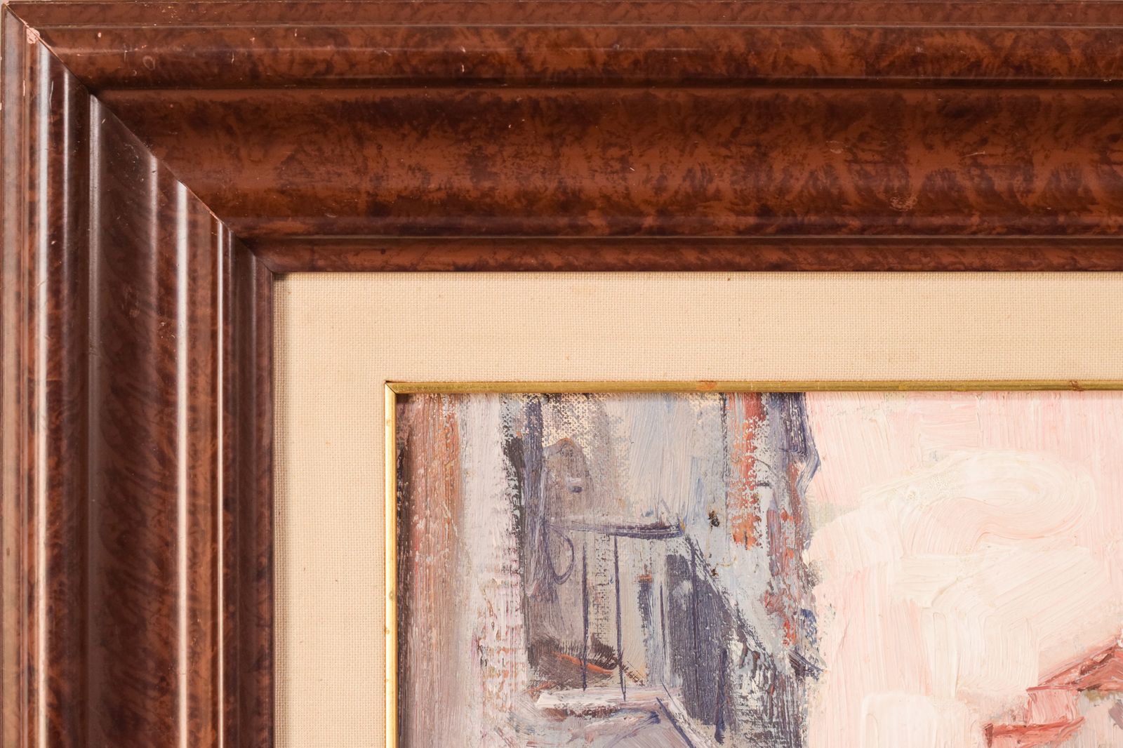 1018.0 Post Impressionistisch Stadsgezicht Met Kerk photo