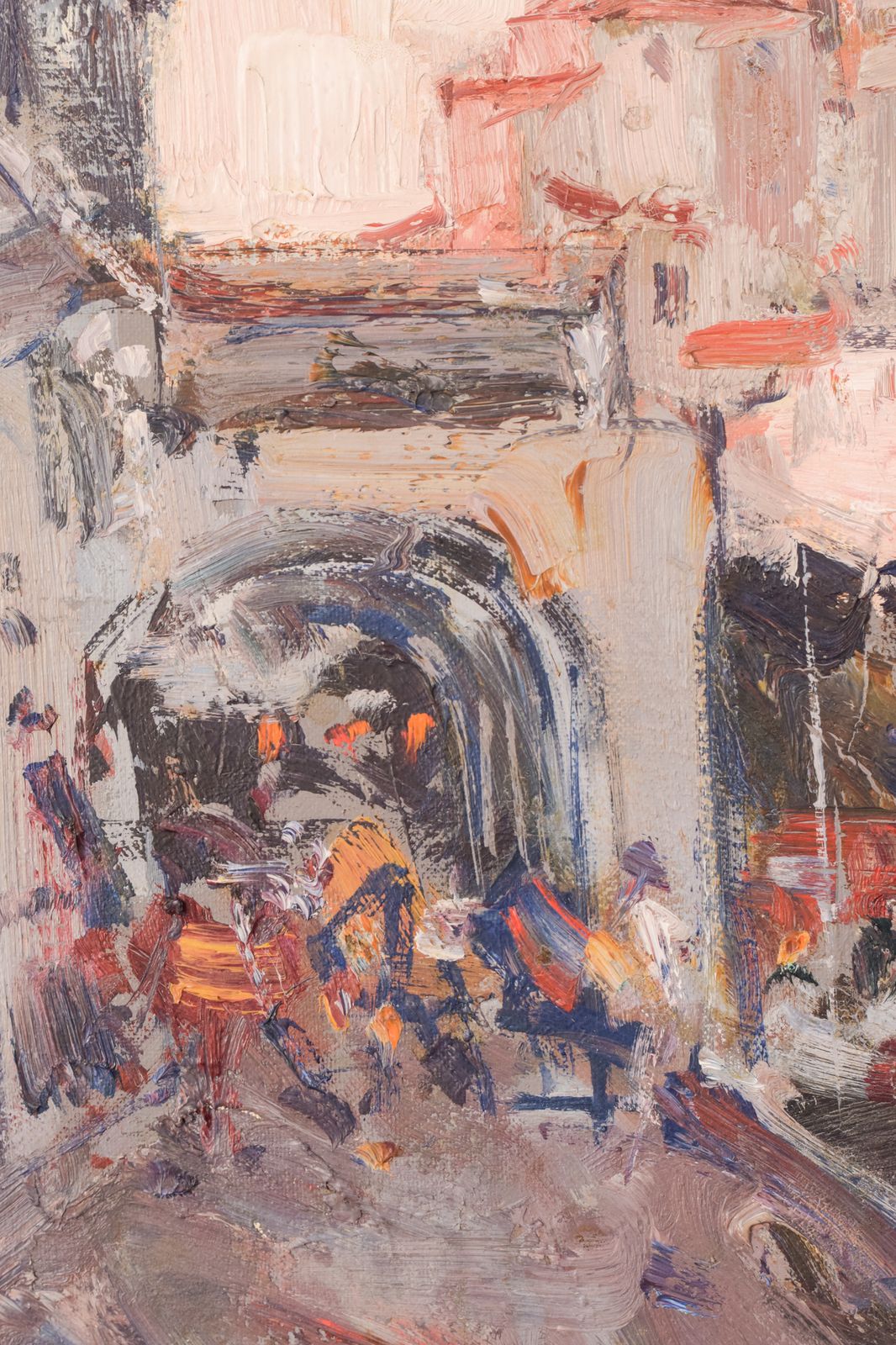 Post Impressionistisch Stadsgezicht Met Kerk photo vinterior