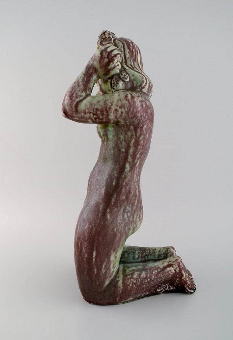 Harald Salomon For Rörstrand, Large Unique Sculpture Of Naked Woman photo vinterior