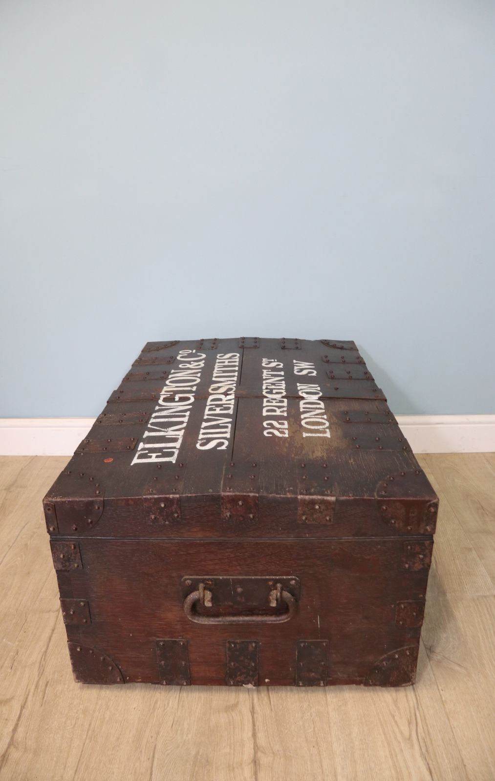 A Truly Original & Rare Early Silver Chest By The Very Well Renowned London Based Silversmiths Elkington & Co. photo furniture