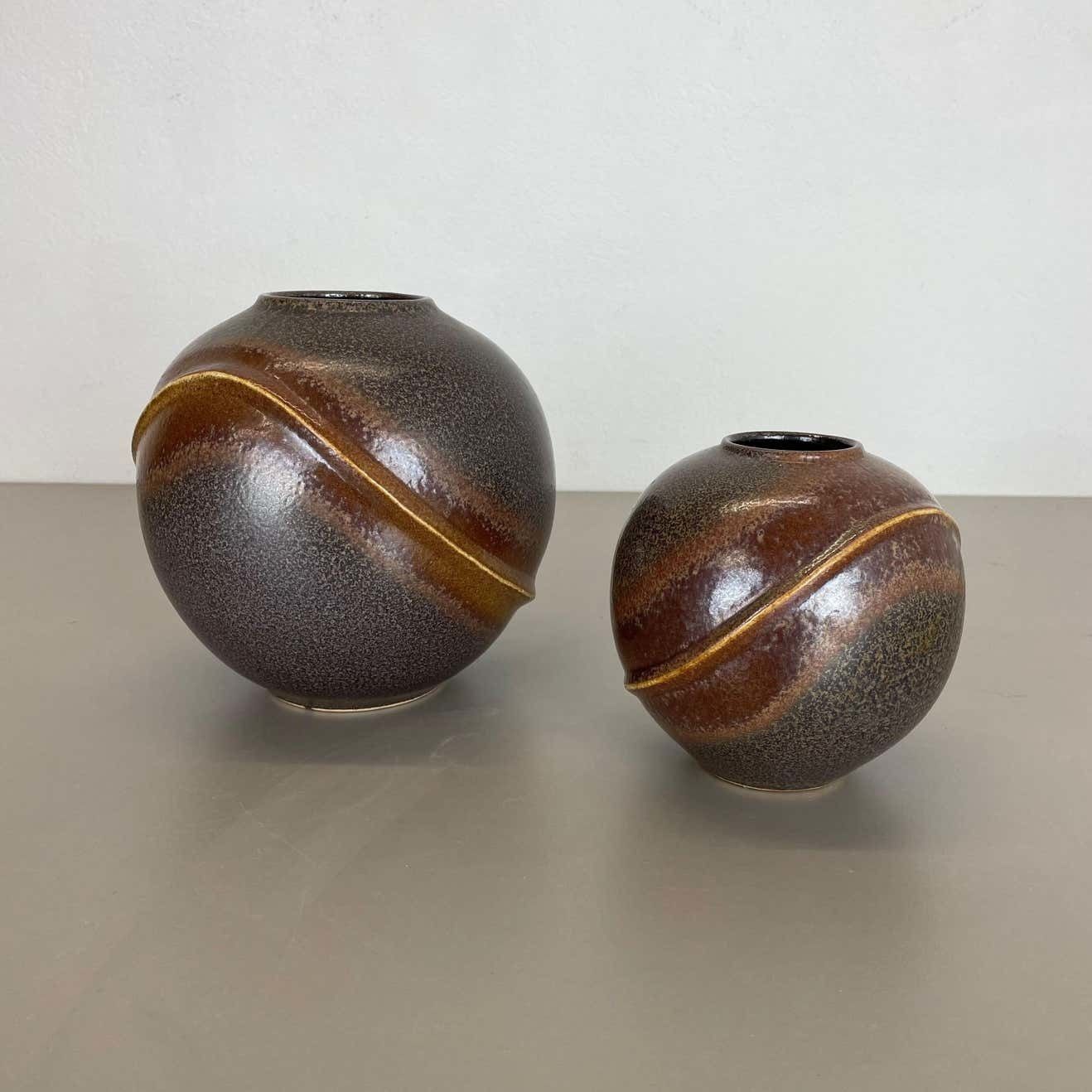 Set Of 2 Rare Ceramic Pottery "Orion" Vases By Dümler And photo buy