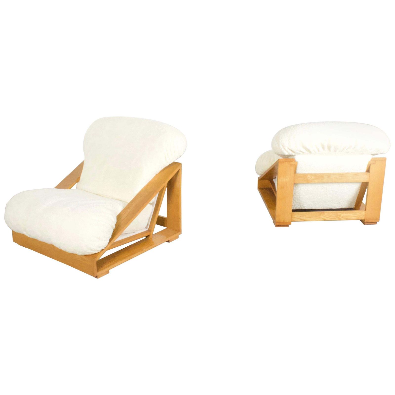 Pine And Teddy Lounge Chairs By Renato Toso And Roberto Pamio For Stilwood, 1970 photo furniture