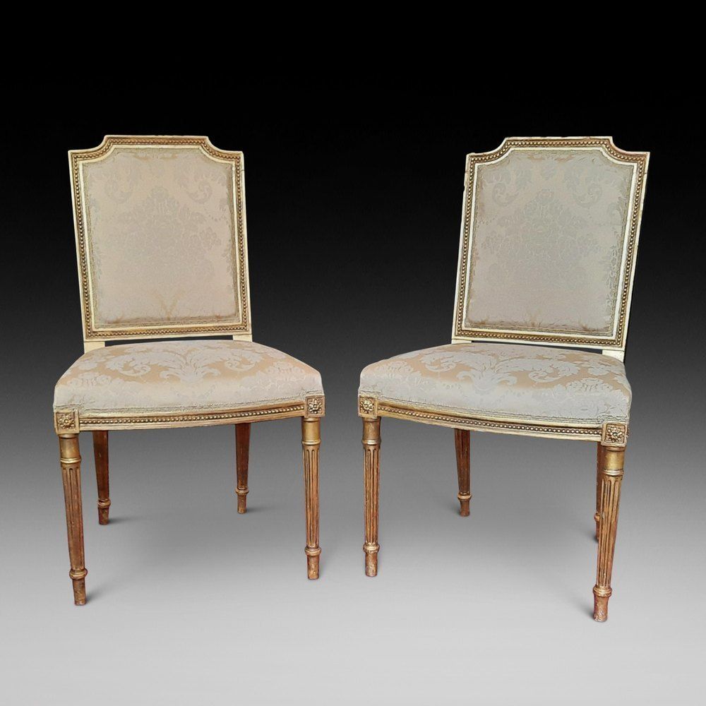 Pair Of Victorian Giltwood Salon Chair