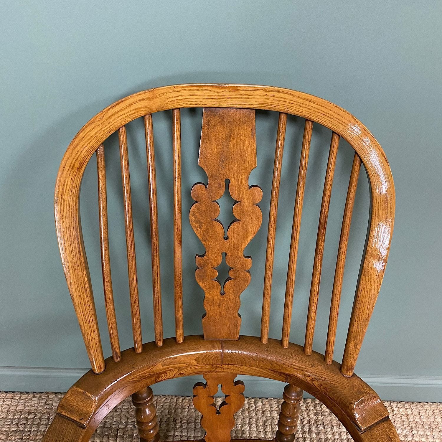 Quality Elm & Ash Broad Arm Antique Windsor Chair photo Furniture