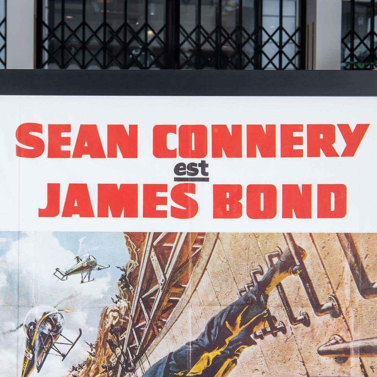 Original French Re Release James Bond 007 'You Only Live Twice' Poster, C.1980 photo furniture