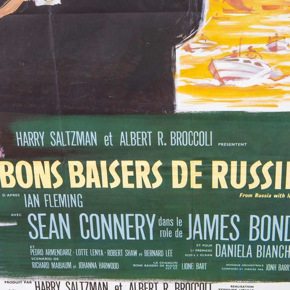 photo vinterior Original French Re Release James Bond 007 'From Russia With Love' Poster C.1970s