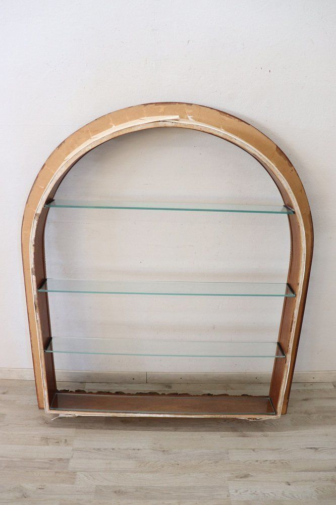 Antique Shelves With Carved Walnut Frame, 1850s photo for sale