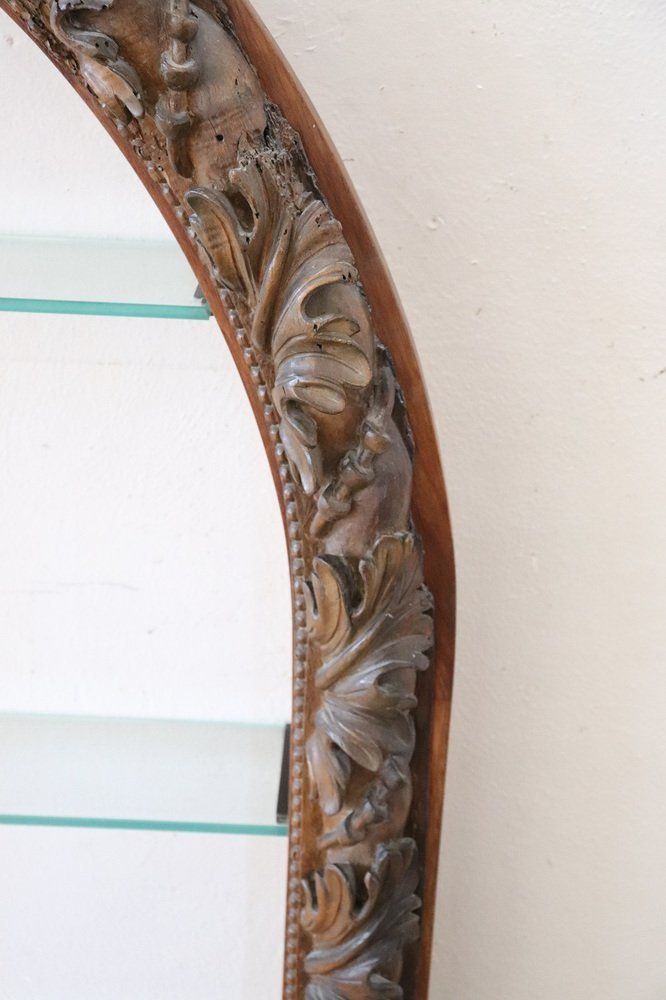 Antique Shelves With Carved Walnut Frame, 1850s photo buy