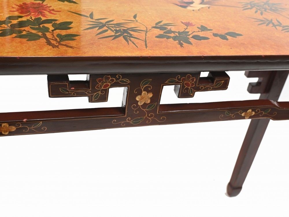 Painted Chinese Console Table Lacquer Furniture Interiors photo vintage