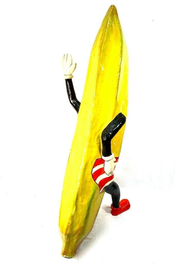 Antique Advertising   Large 1930's Fruit And Veg Shop Display Banana Statue Sign photo vintage
