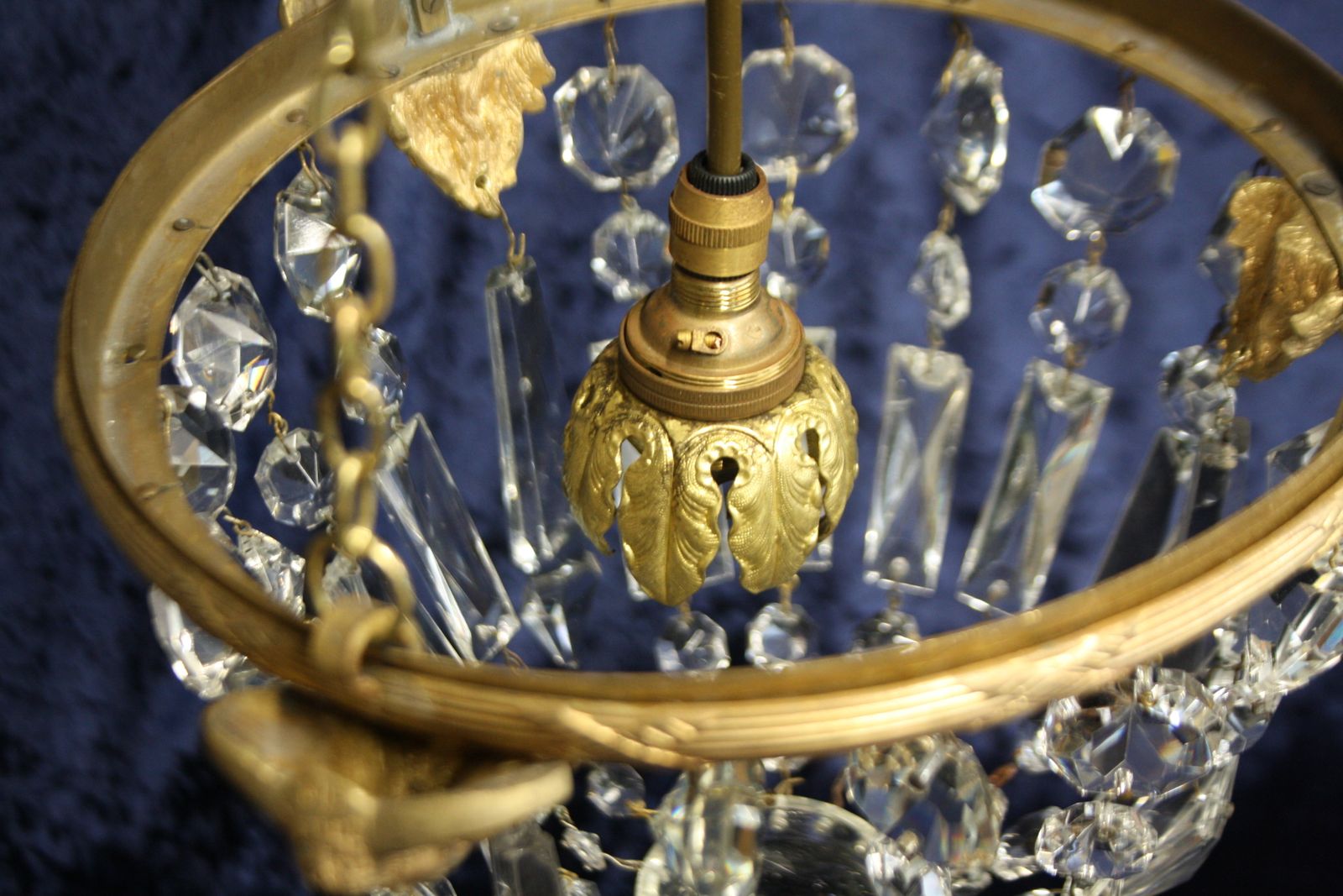 Early 20th Century Chandelier With Ramsheads photo Lighting
