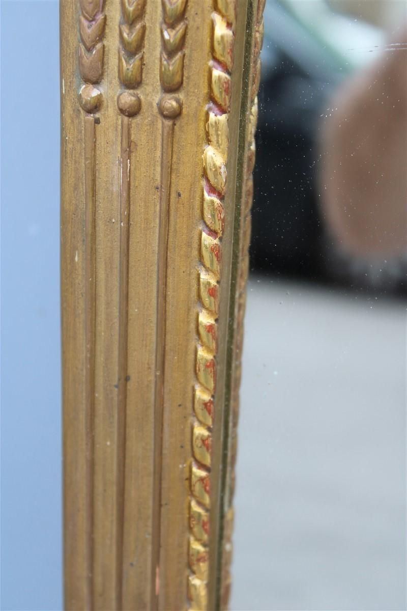Home Decor Pair Of Rare Wall Mirrors Wood And Gold Leaf 1955 Cantù Giovanni Gariboldi Style photo