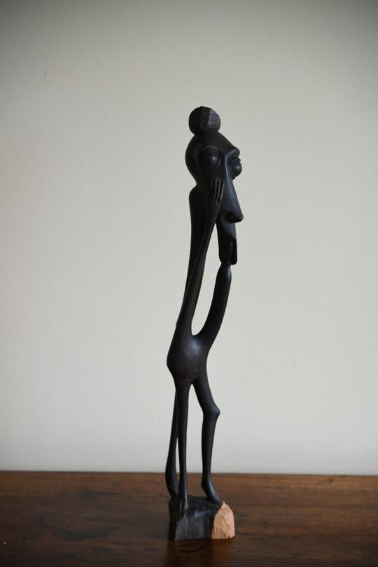 Makonde Shetani Sculpture, African photo vintage