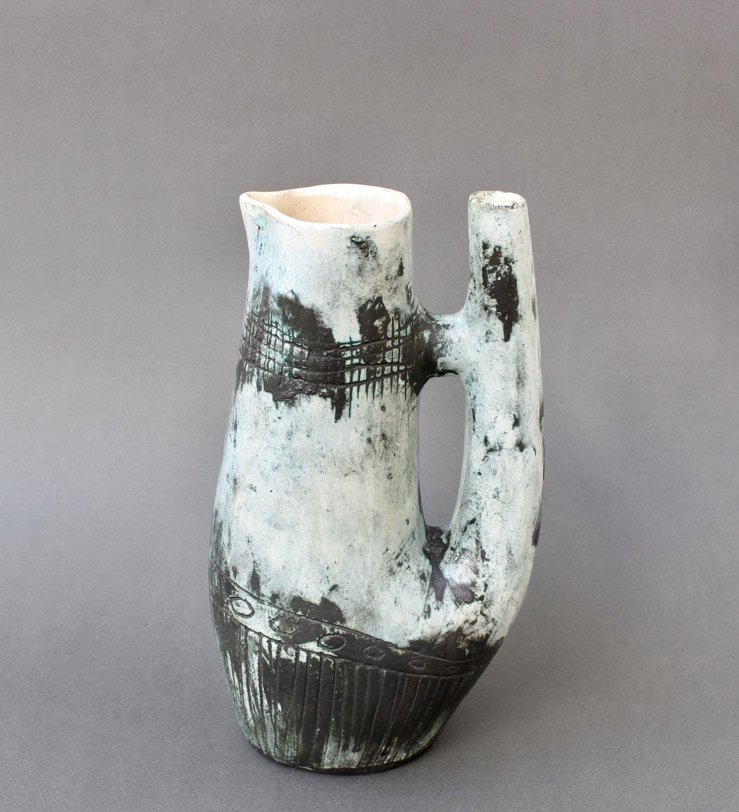 photo furniture Mid Century French Ceramic Vase By Jacques Blin (Circa 1950s)