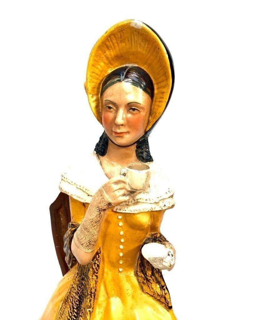 Antique Advertising   Hornimans Tea Shop Display Sign / Mannequin & Tin / Rare photo for sale