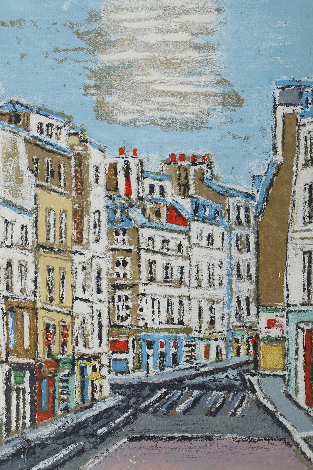 photo vinterior Ensemble de quatre gravures encadrées représentant les arrondissements de Paris