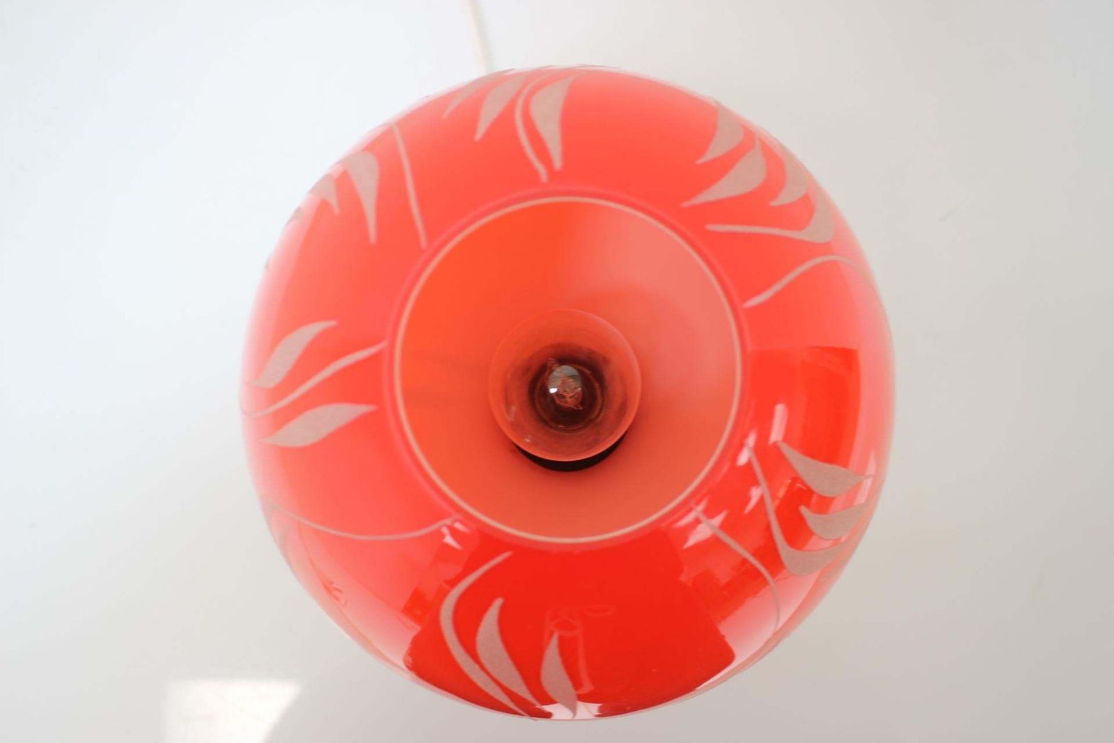Mid Century All Glass Table Lamp/Osvetlovaci Sklo Valasske Mezirici 1970's. photo Lighting