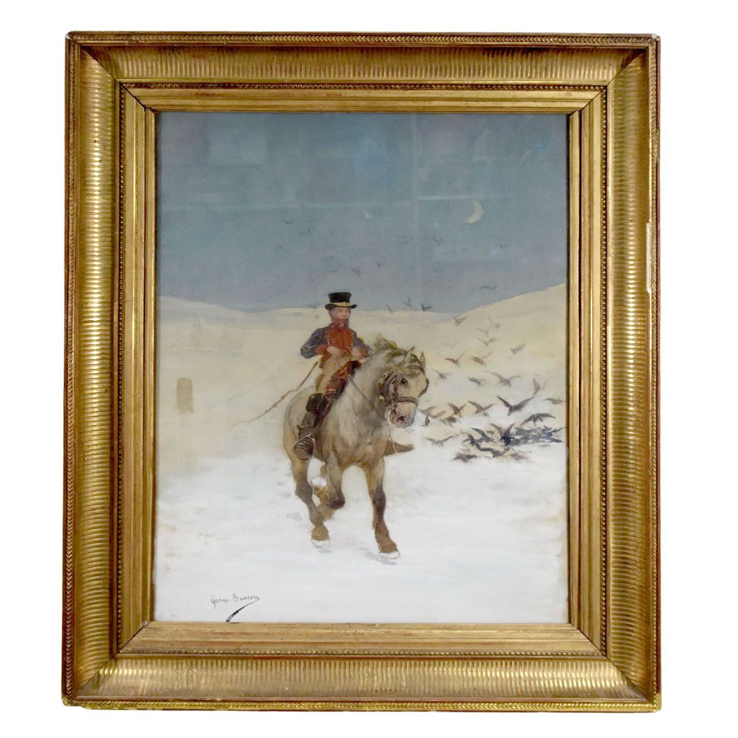 The Horseman Painting By Georges Busson Early Twentieth
