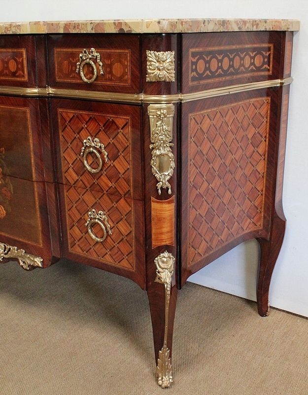Marquetry Chest Of Drawers, 1800s photo buy