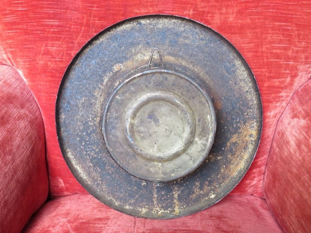 Antique French Decorative Tole Ware Clock photo vinterior