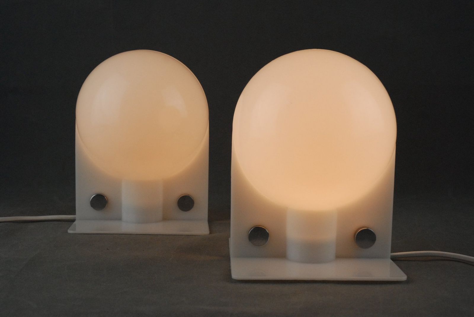 Sirio Lamps By Sergio Brazzoli & Emmano Lampa For Harvey Guzzini, Italy, Set Of 2 photo vintage