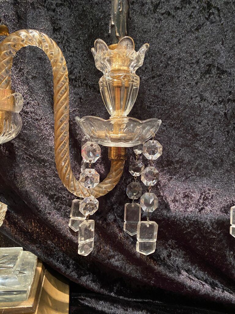 A Pair Of English Candelabra Lamps photo vintage