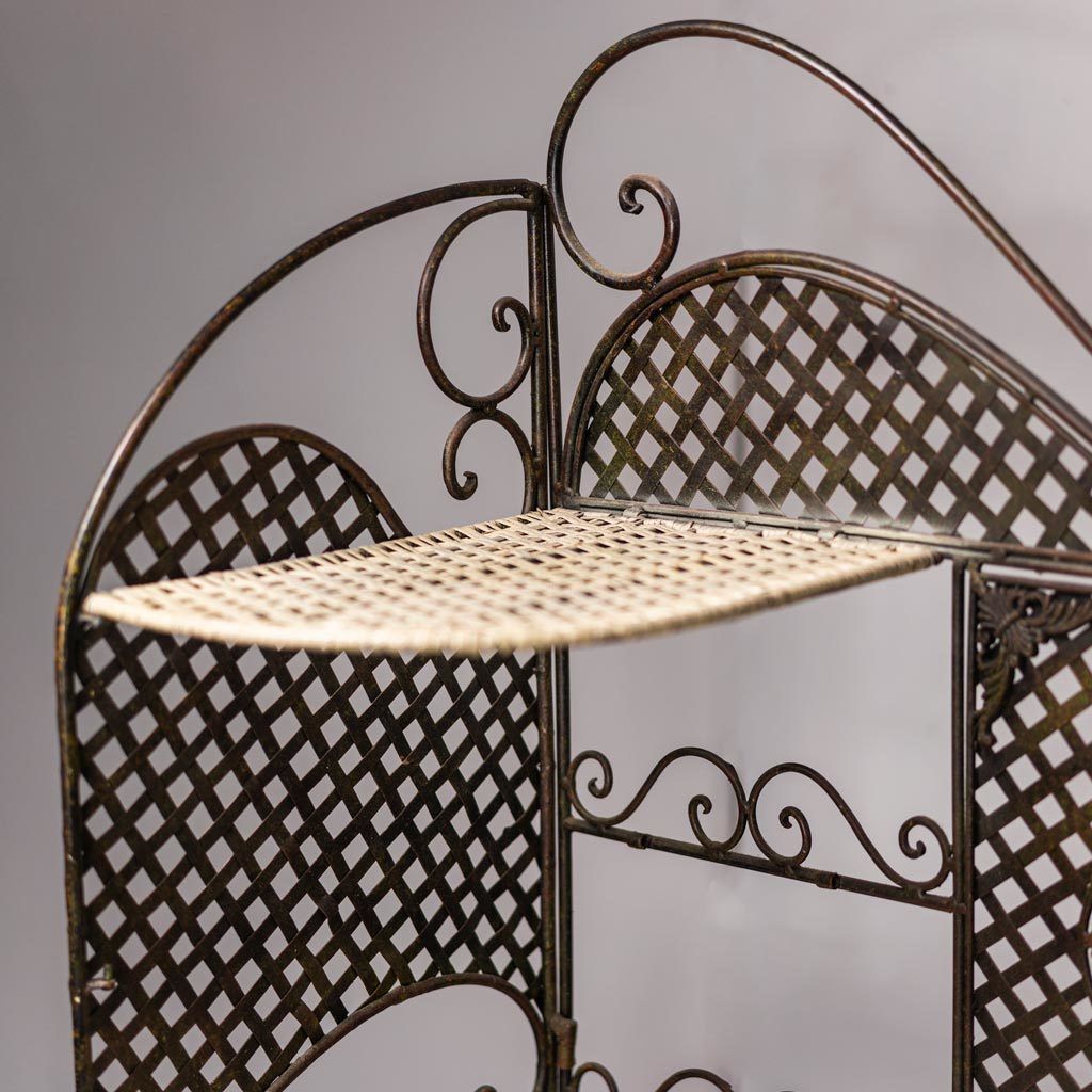 Console Dressing Table Wrought Iron Mirror From The 1950s Vintage photo vinterior