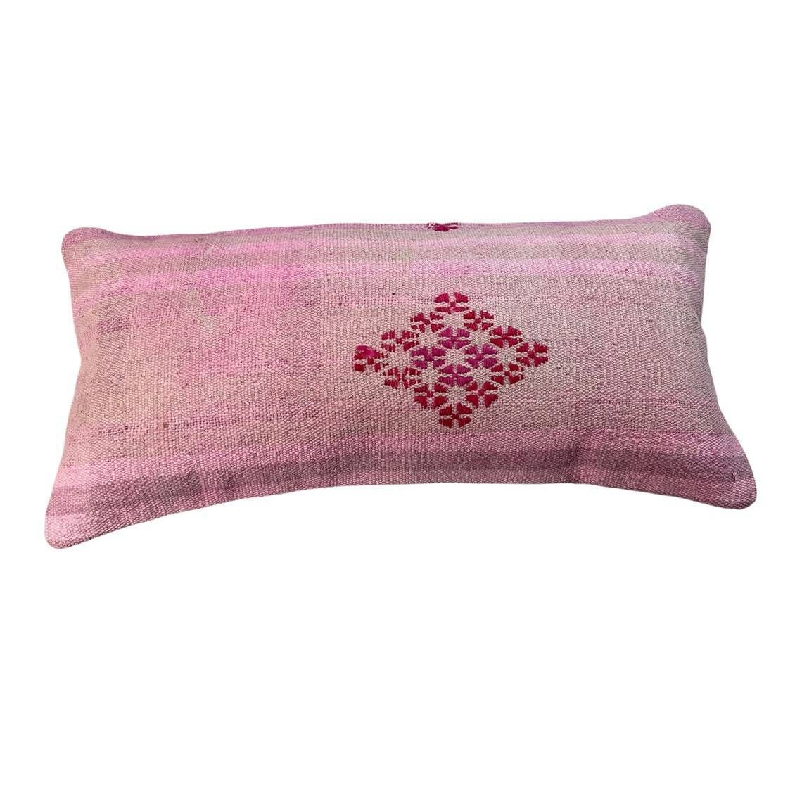 Vintage Turkish Kilim Cushion Cover, 30 X 60 Cm photo buy