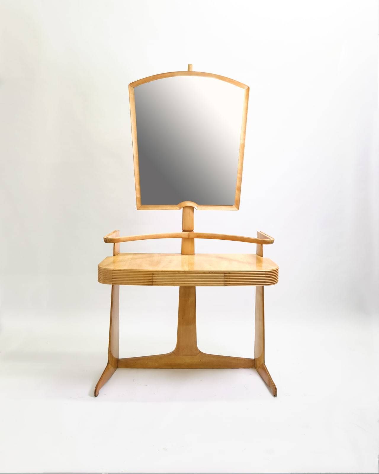 Italian Console Or Dressing Table With Attached Mirror C.1955