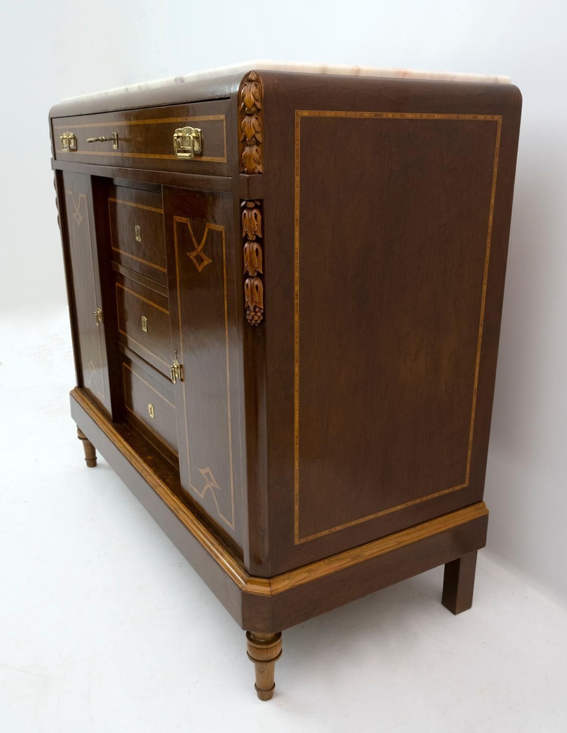 photo for sale Liberty Italian Thuja Briar And Pink Portugal Marble Twobedside Tables And Chest