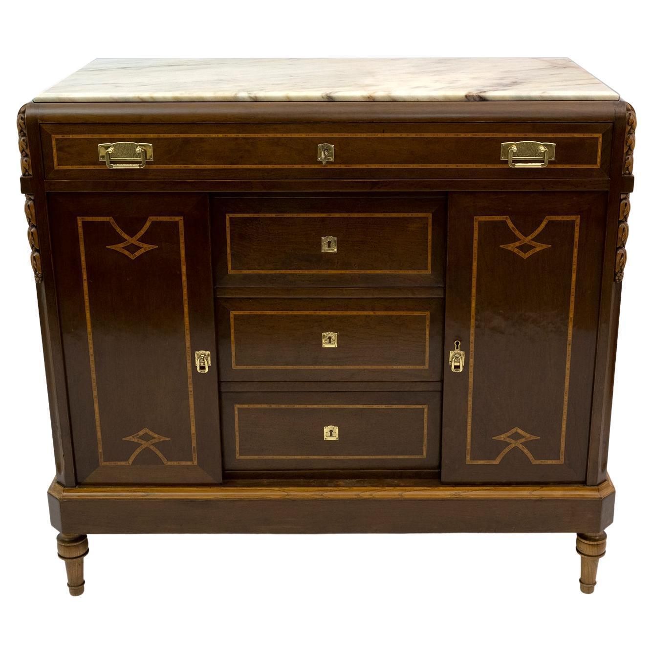 Liberty Italian Thuja Briar And Pink Portugal Marble Dresser, 20s