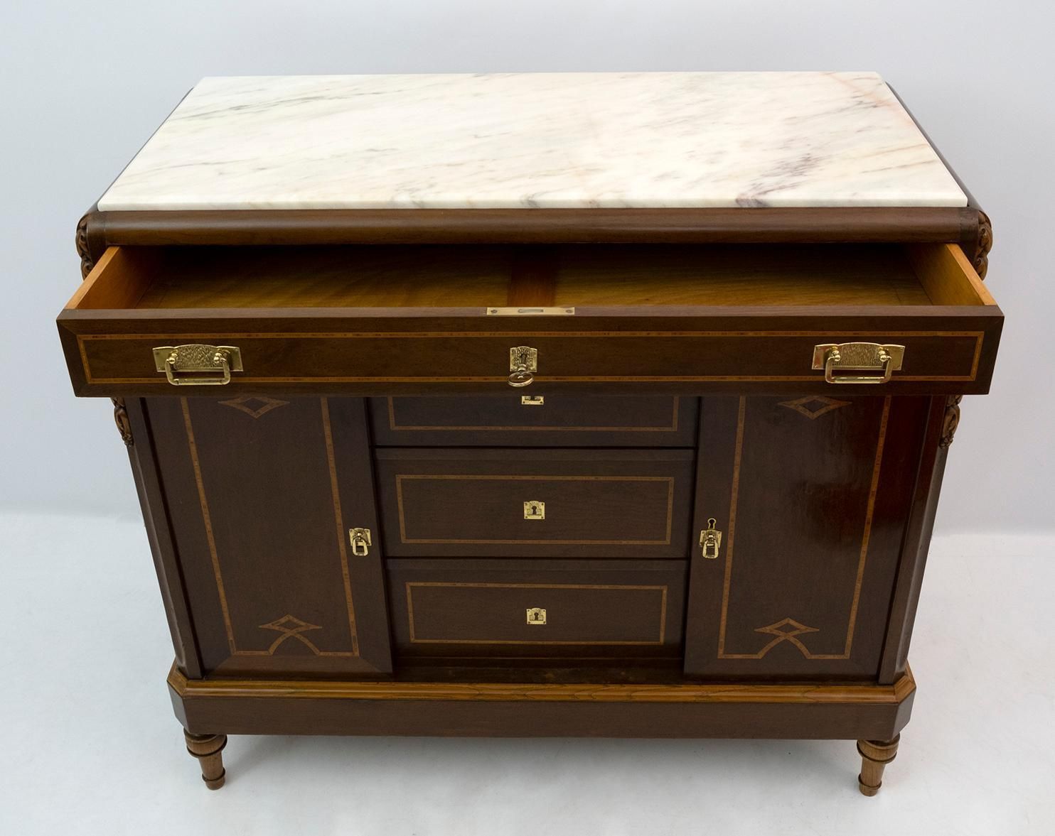 Liberty Italian Thuja Briar And Pink Portugal Marble Dresser, 20s photo 5075.0