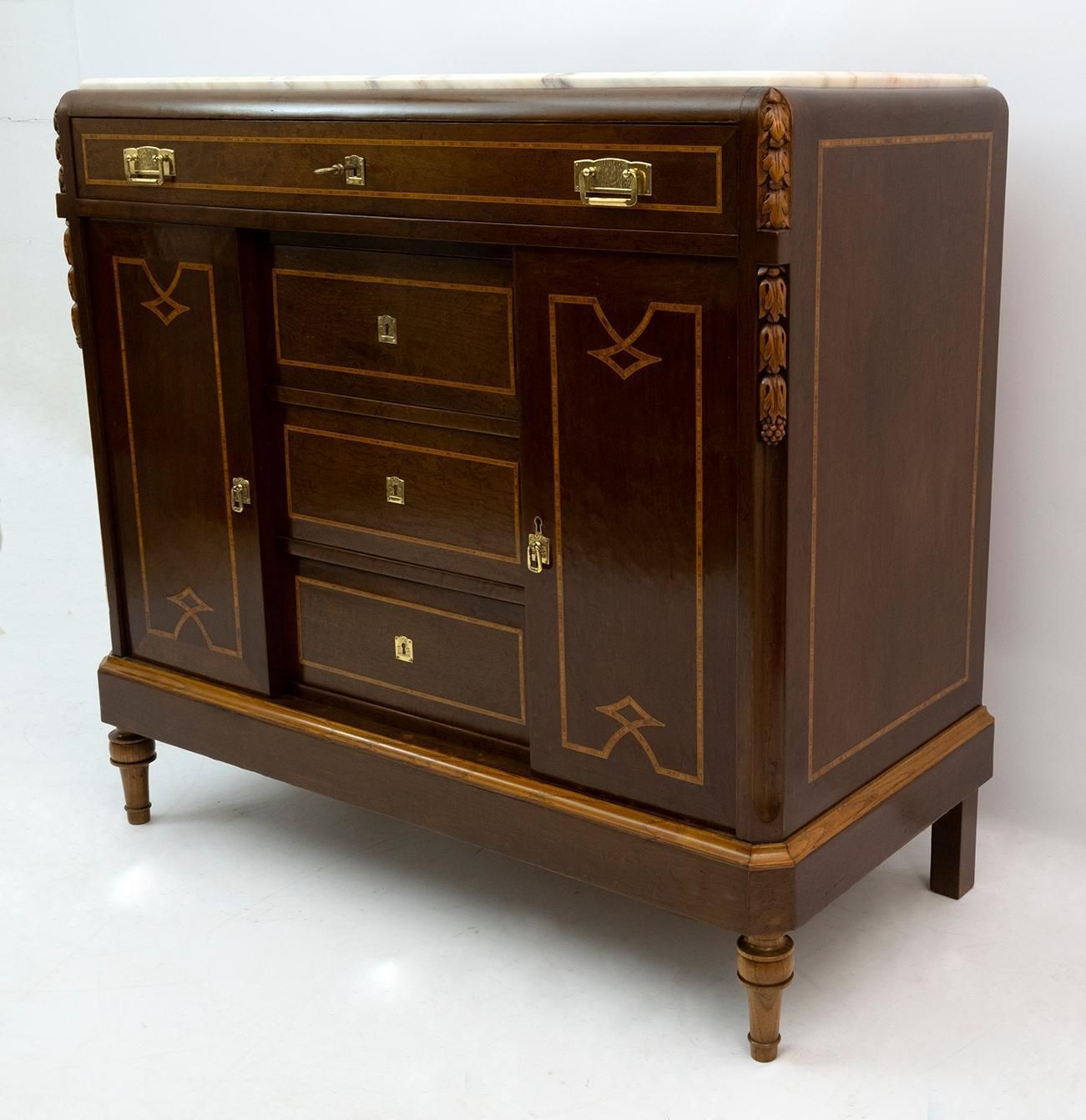 Liberty Italian Thuja Briar And Pink Portugal Marble Dresser, 20s photo buy