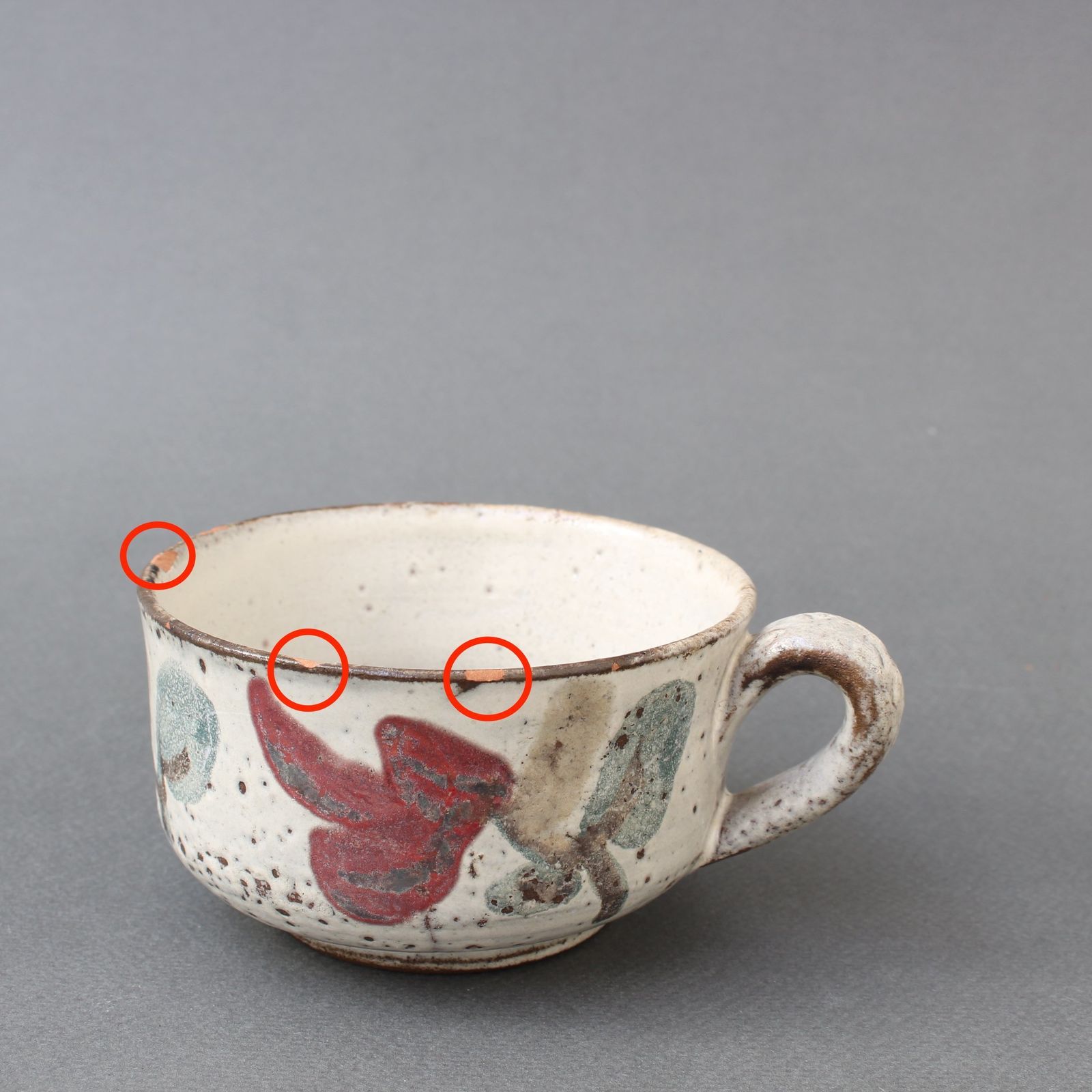 French Ceramic Coffee Cup By Le Mûrier (Circa 1960s) photo Home Decor
