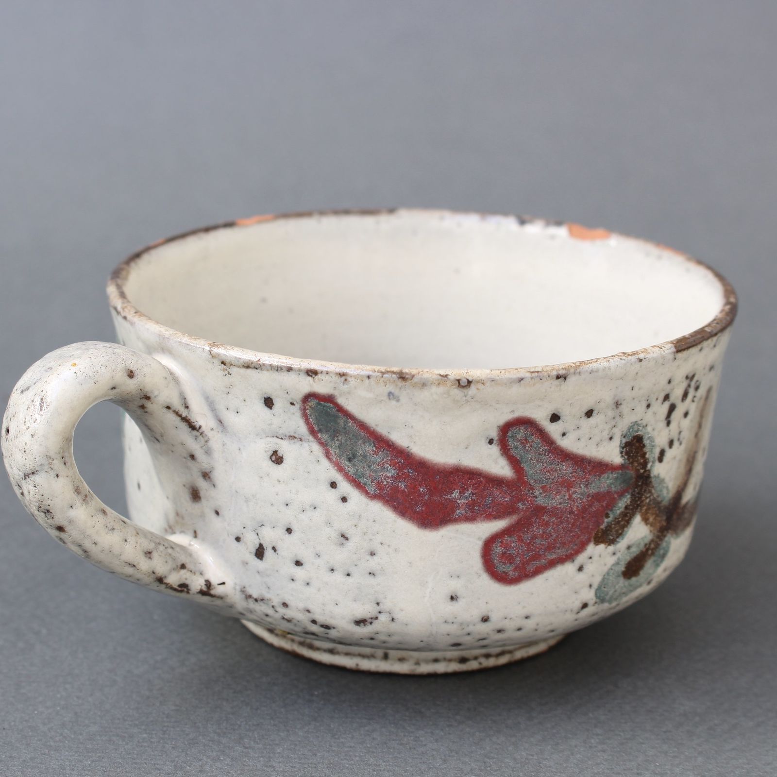 French Ceramic Coffee Cup By Le Mûrier (Circa 1960s) photo vintage