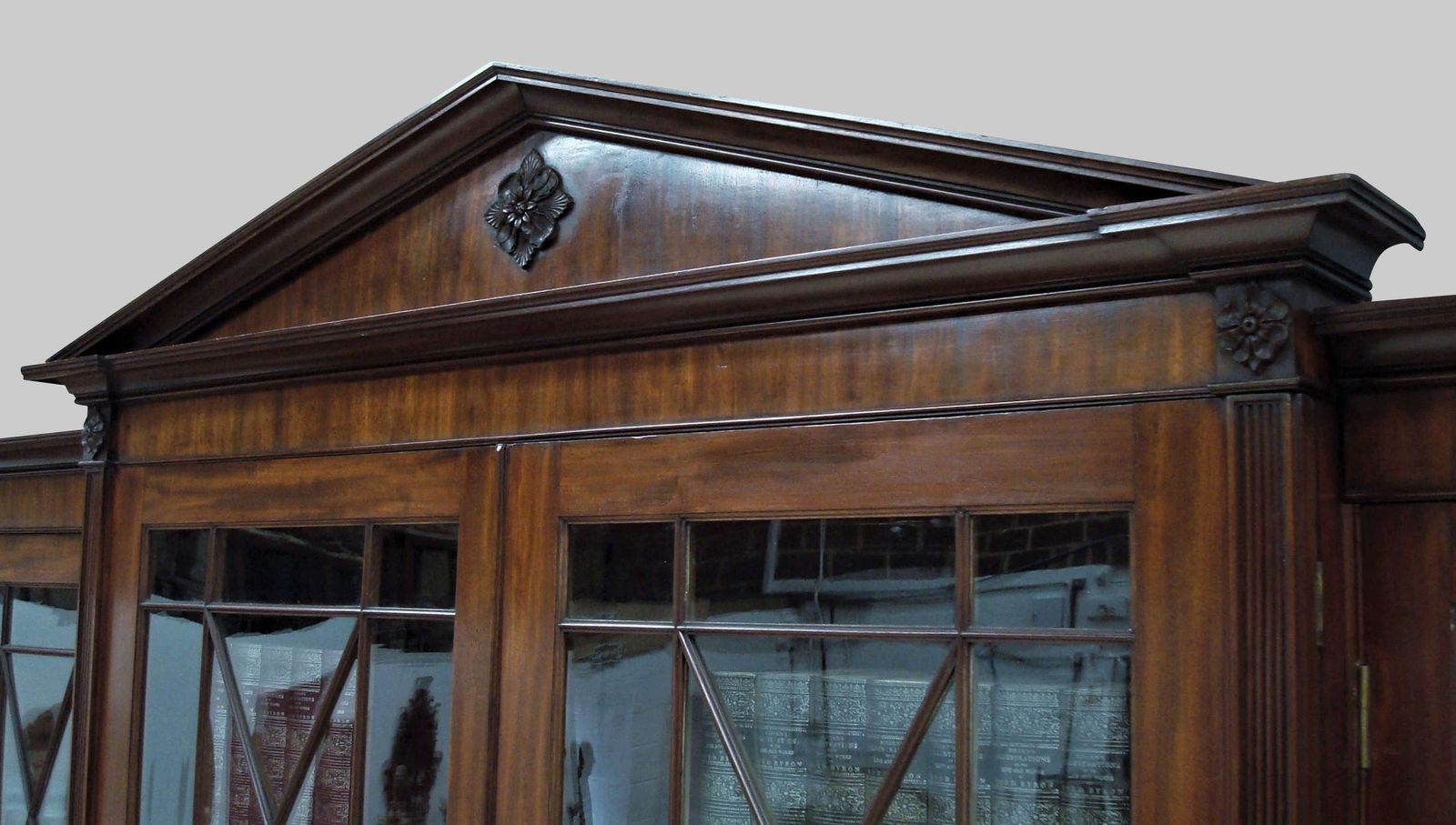 George III Mahogany Breakfront Bookcase photo for sale