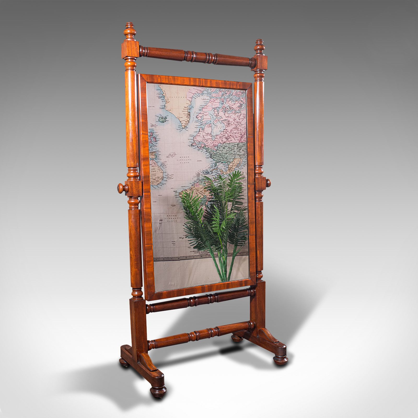 Grand Antique Cheval Mirror, English, Dressing, Country House, C.1880