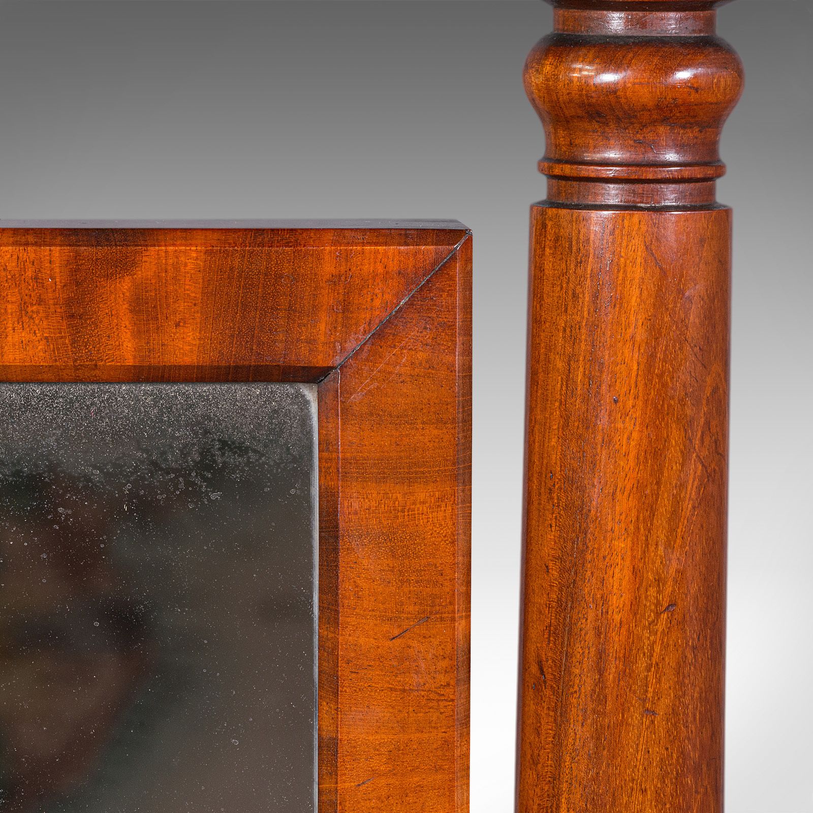 Home Decor Grand Antique Cheval Mirror, English, Dressing, Country House, C.1880 photo