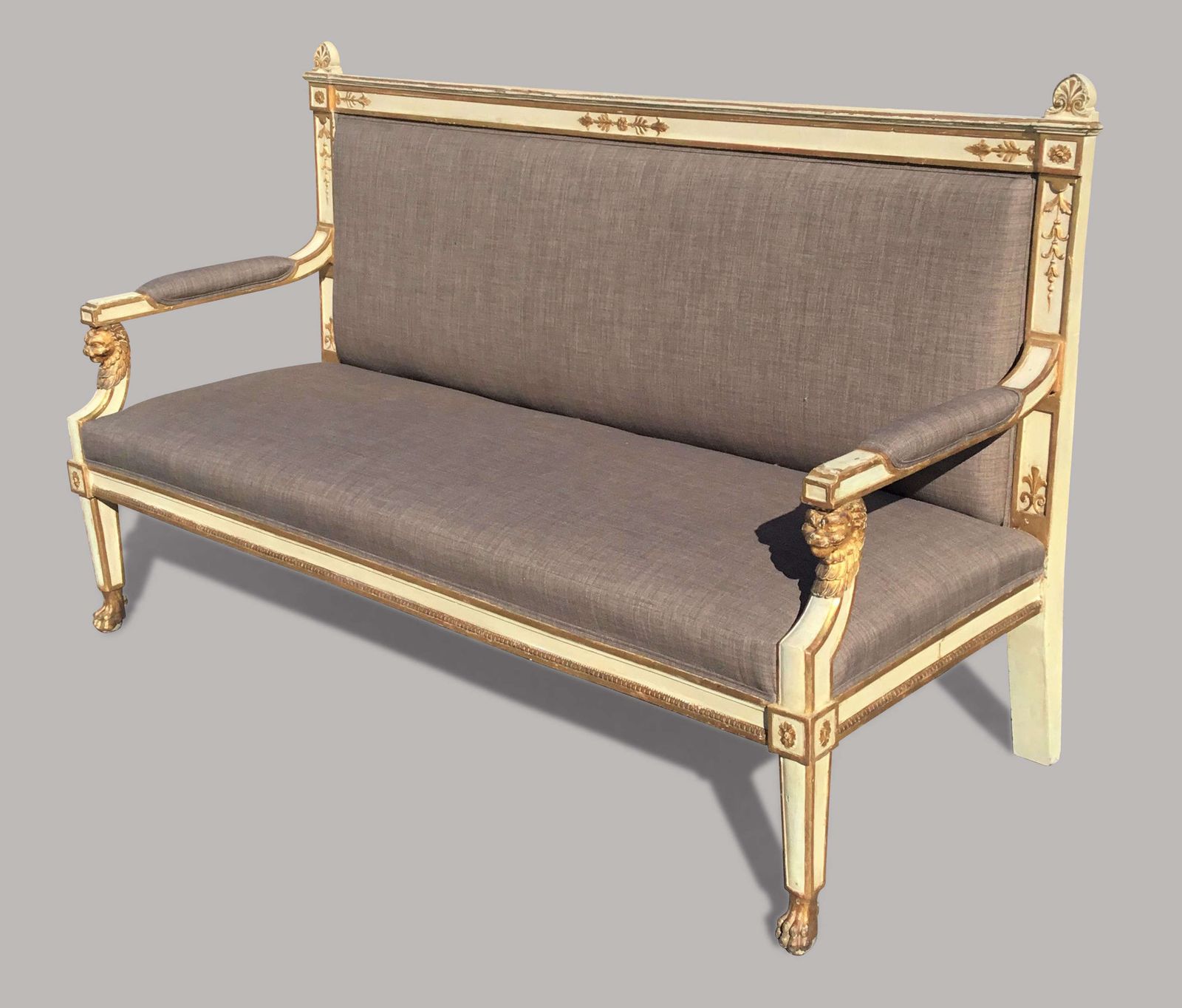 C19th Italian Neoclassical Settee Sofa