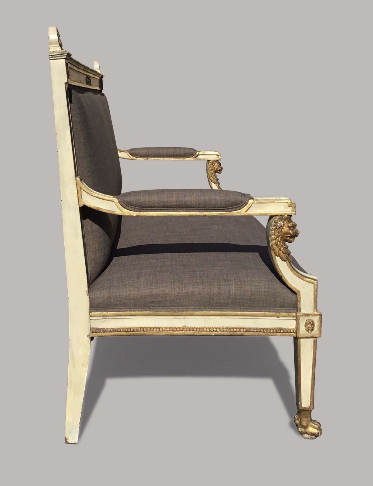 Furniture C19th Italian Neoclassical Settee Sofa photo