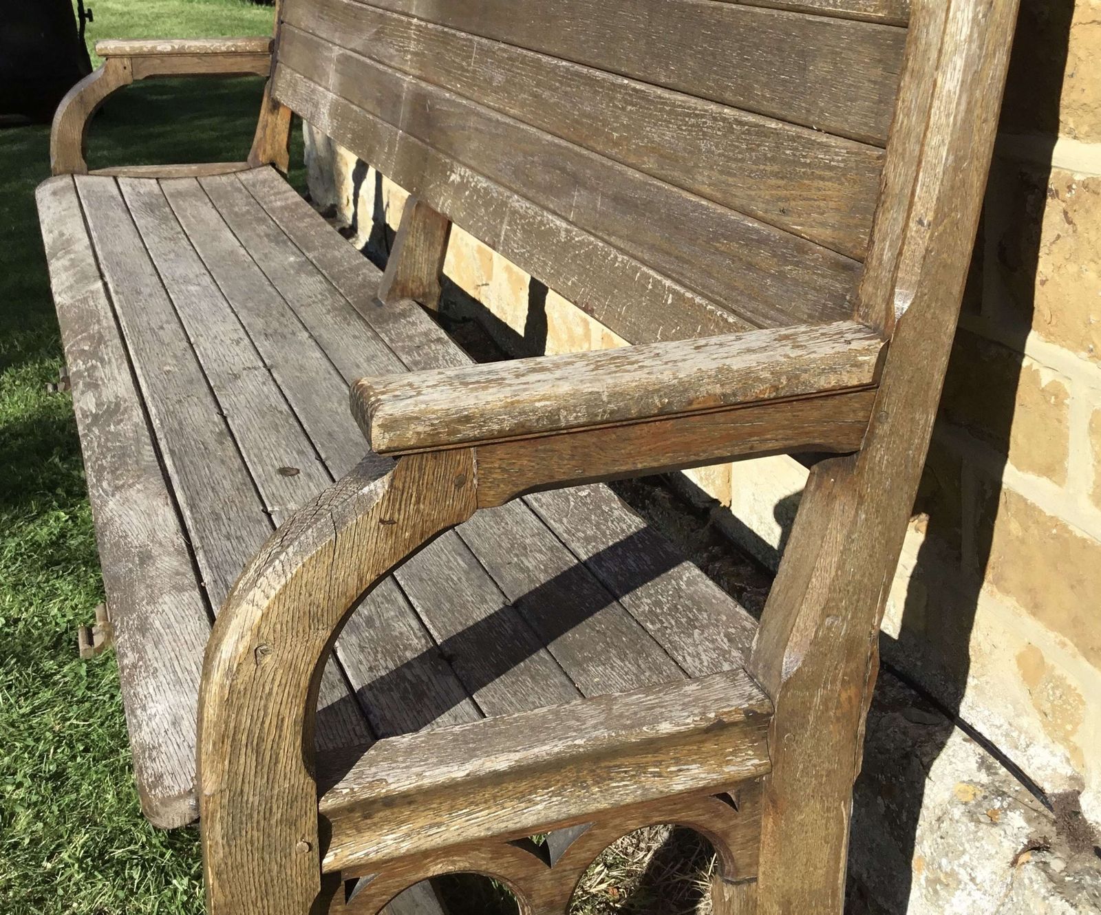 19th Oak Orangery Bench / Garden Seat photo 3190.0