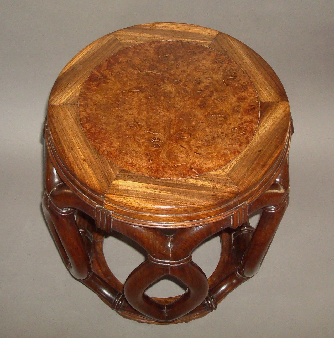 C19th Chinese Hardwood Stool, 1900s photo for sale