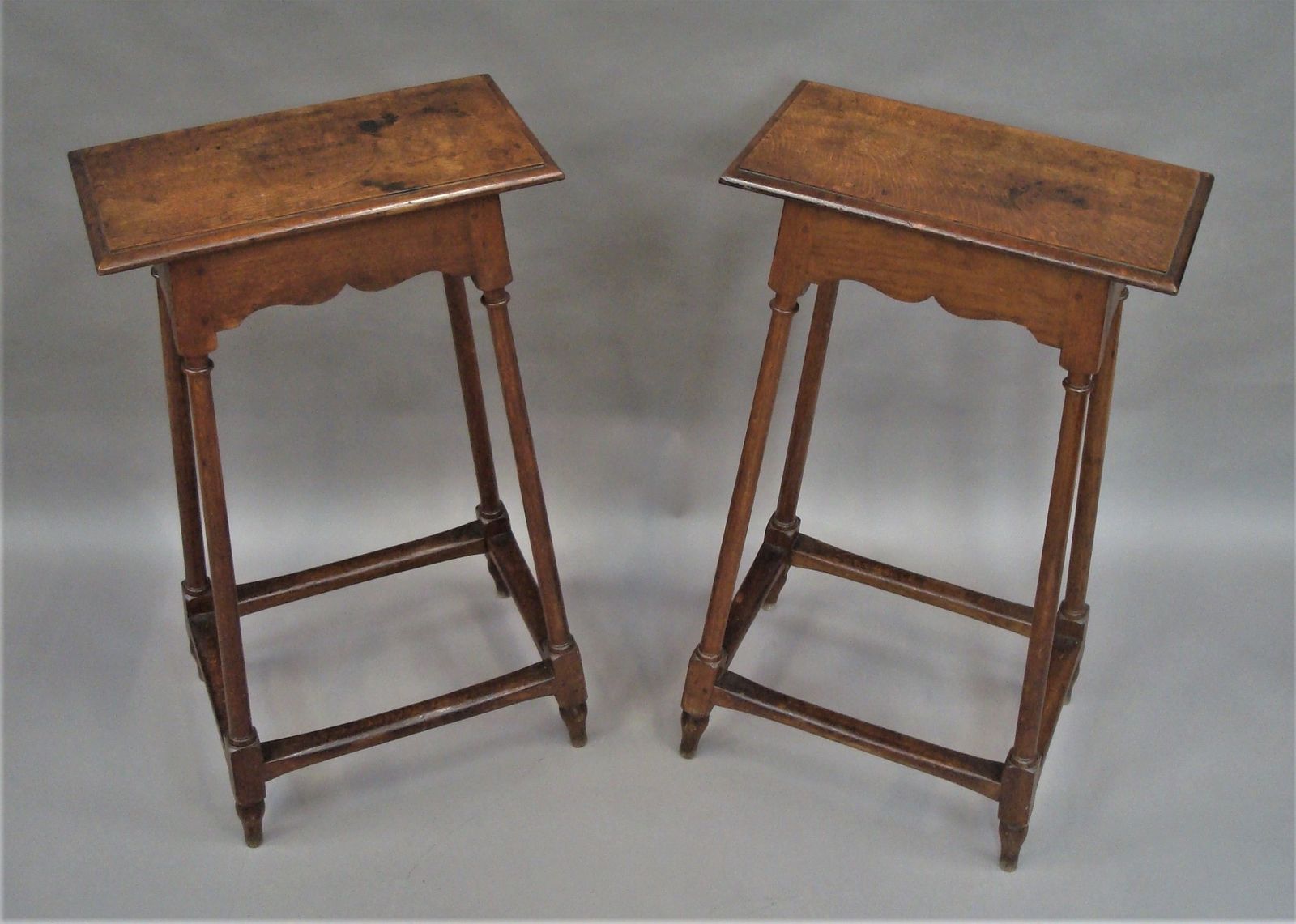 C19th Pair Of Oak Tables, 1900s photo buy