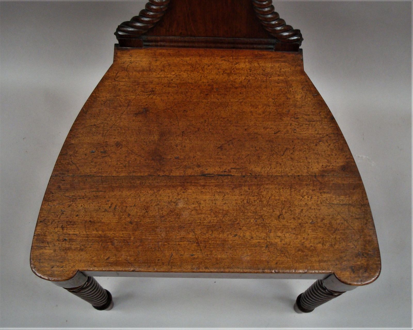 photo vinterior Regency Pair Of Mahogany Hall Chairs