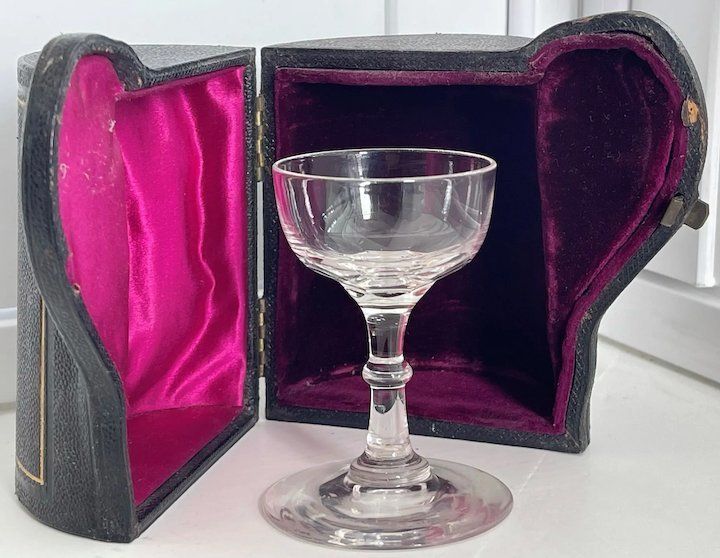 Victorian Travelling Crystal Glass And Case photo furniture