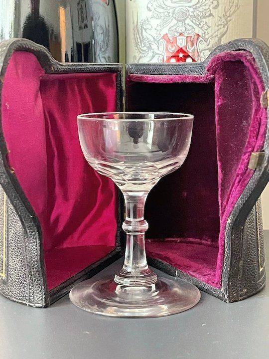 Victorian Travelling Crystal Glass And Case photo vinterior