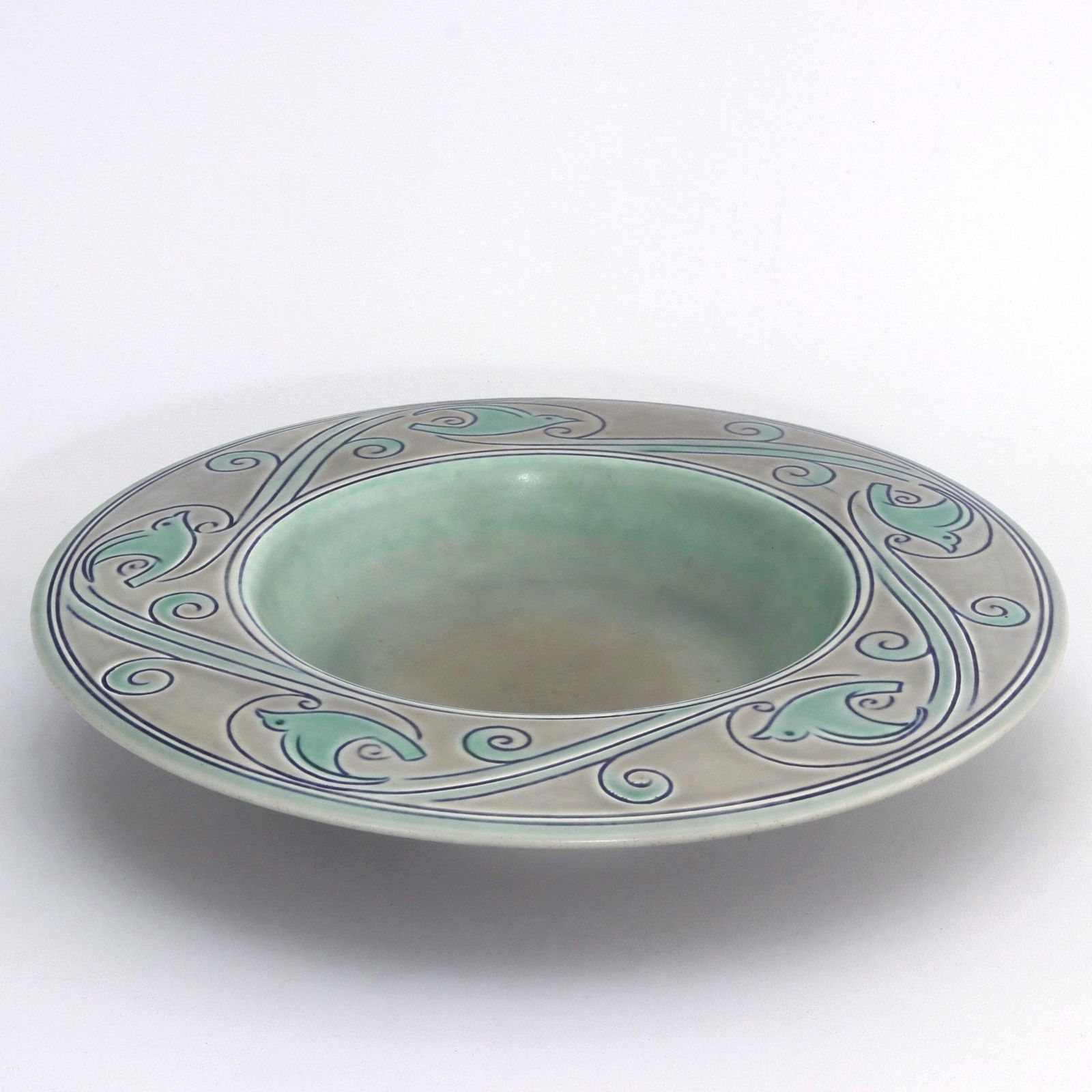 Royal Lancastrian Art Deco Centrepiece Bowl By William S Mycock 1936 photo vinterior