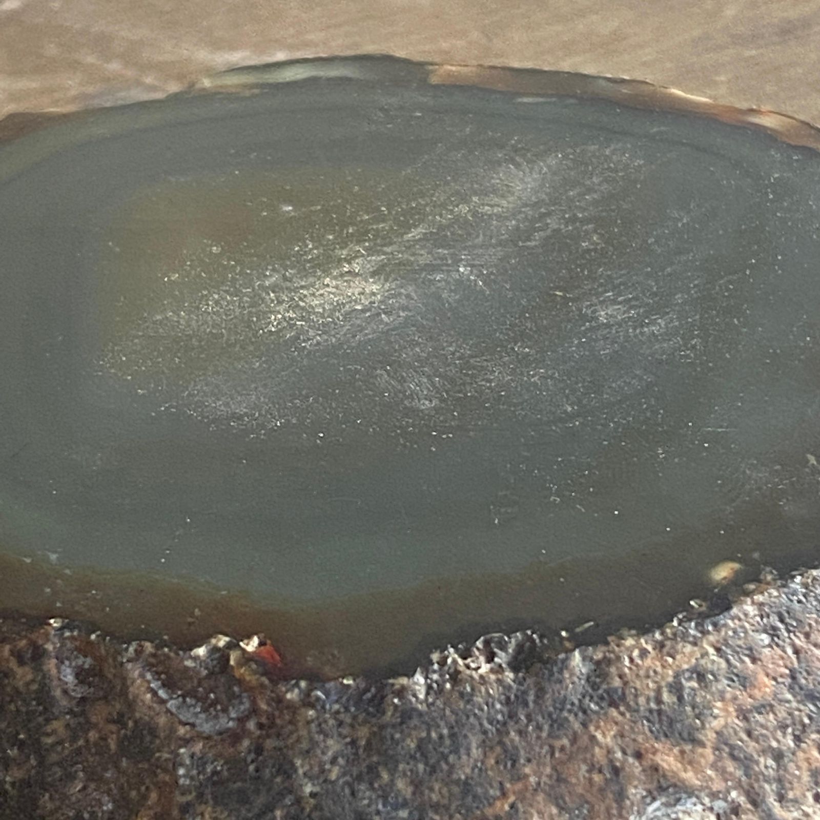Ashtray In Agate, Made In Italy ,Mid Century, Grey And Brown Color, 20 Century photo buy