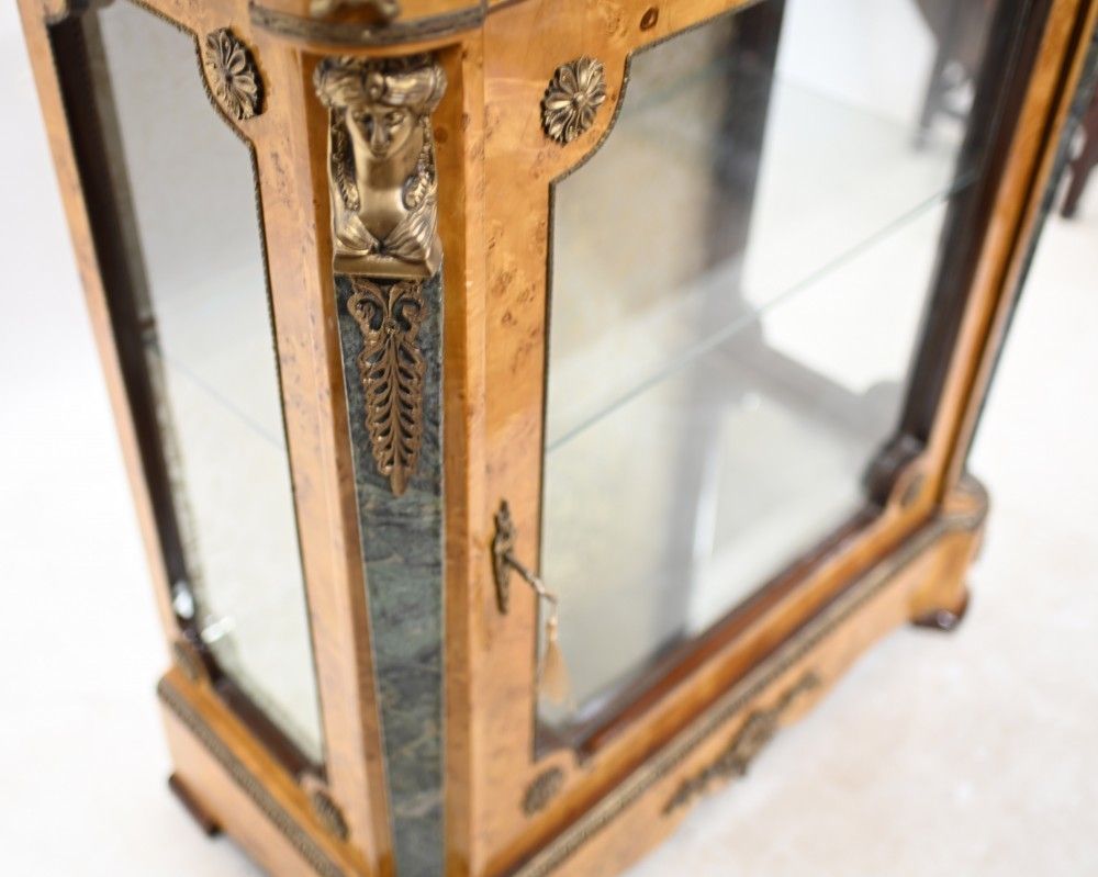Empire Pier Cabinet Birch Display Chest Ormolu Pharaoh photo buy