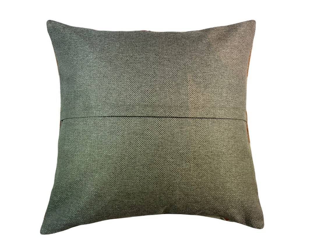 Tapis Kelim Kilim Pillow Cover ,Vintage Meditation Bench Kelim Teppich Boho Kilim photo for sale